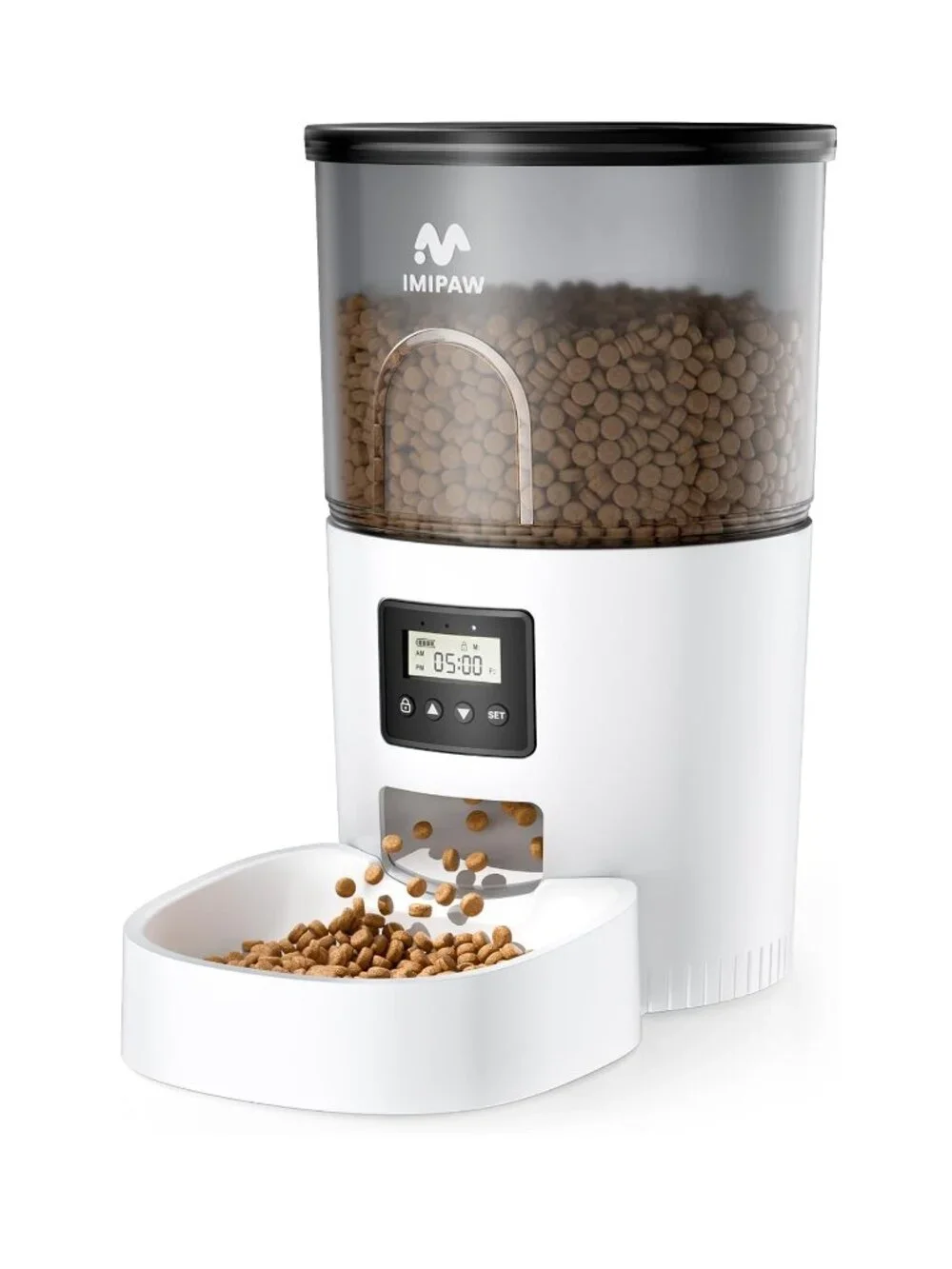 IMIPAW Automatic Pet Feeder Programmable Timed Dispenser for Cats Small Dogs NEW